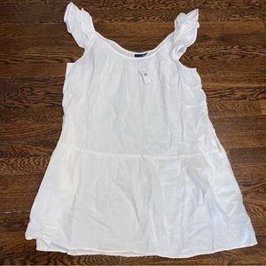 100% cotton white GAP dress NWT size L